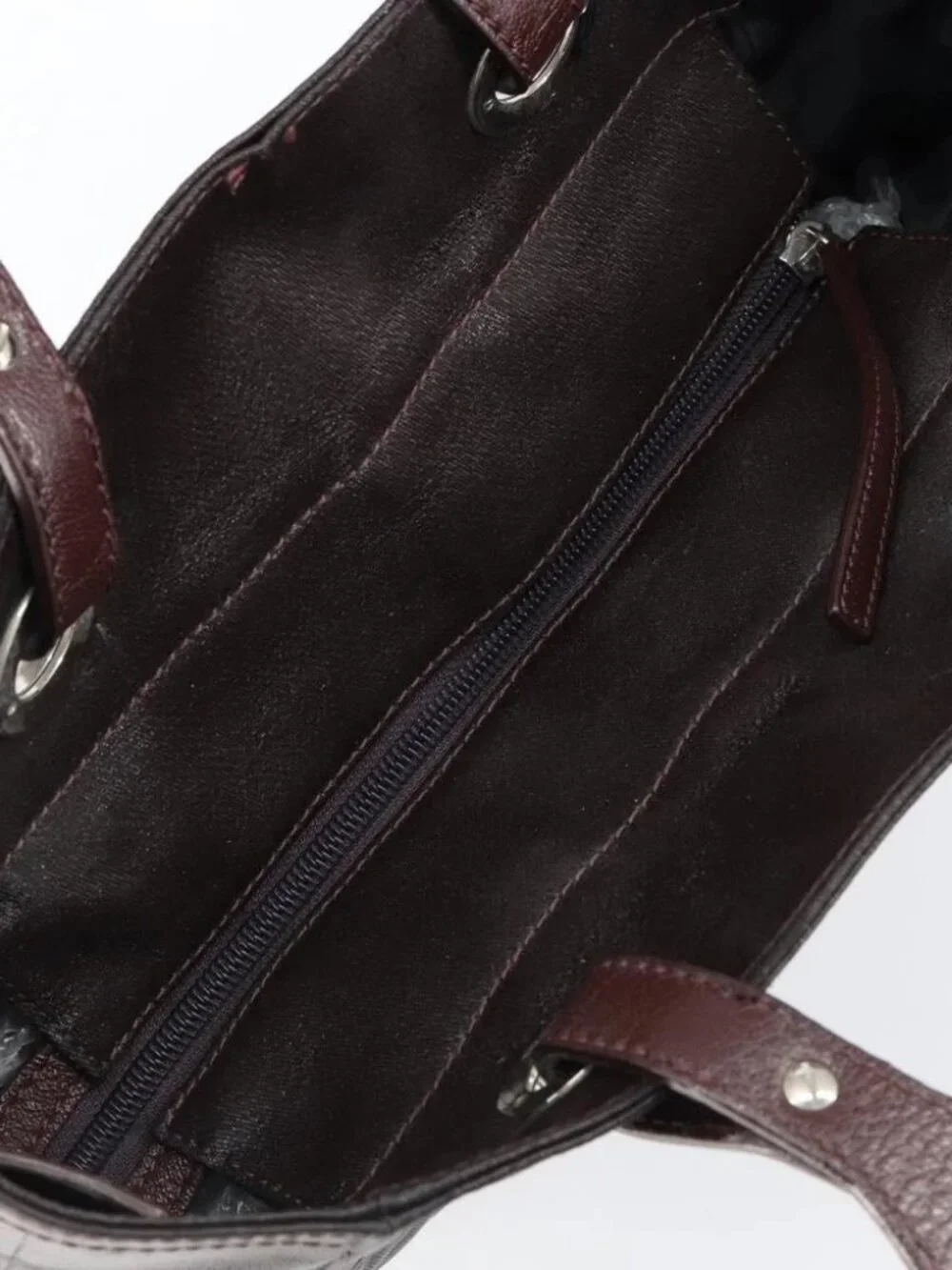 CHANEL Paris Biarritz Tote Bag Coated Canvas Dark Brown Silver CC Auth bs29897